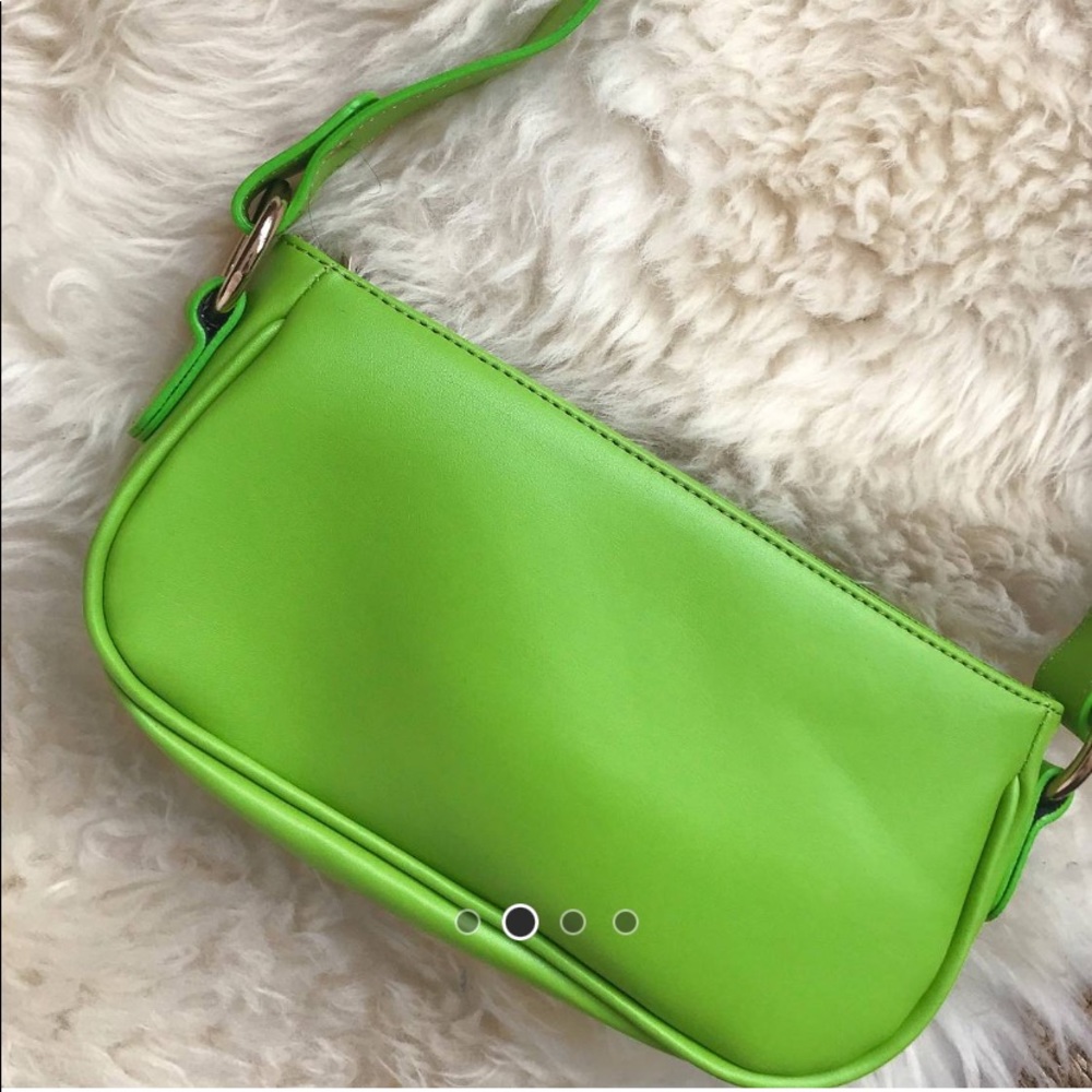 ASOS lime green shoulder purse